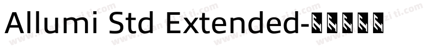 Allumi Std Extended字体转换